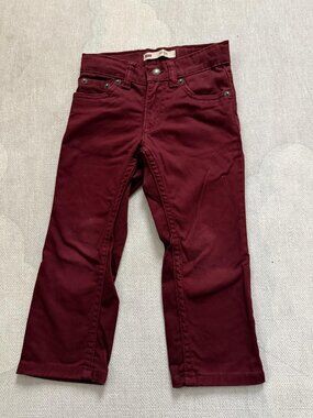 Levi's Kids Burgundy Pants Size 3T